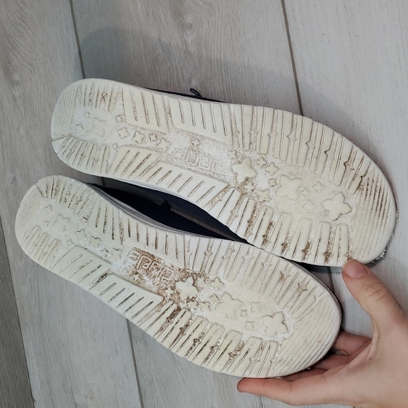 Hey Dude Wally Youth Navy Loafer Slip on shoes sz Y6-L7 - Picture 12 of 12